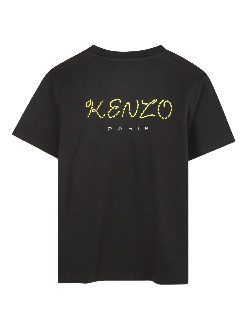 Kenzo Kids T-shirt met tijgerprint Zwart