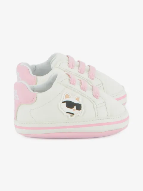 Karl Lagerfeld Kids sneakers med snøre og kattemotiv