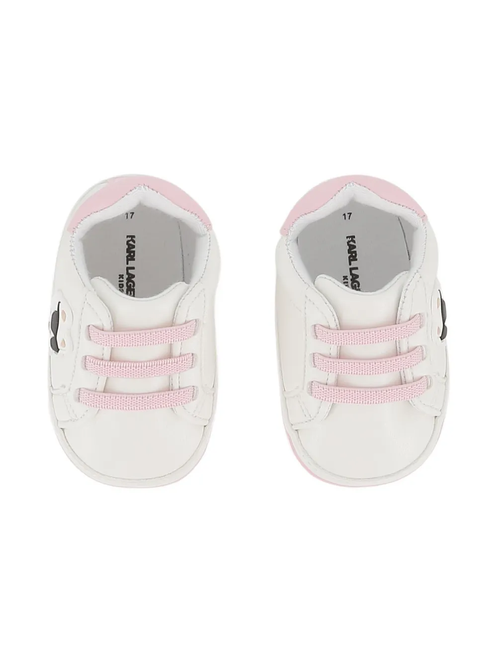 Karl Lagerfeld Kids Sneakers met kattenpatroon Wit