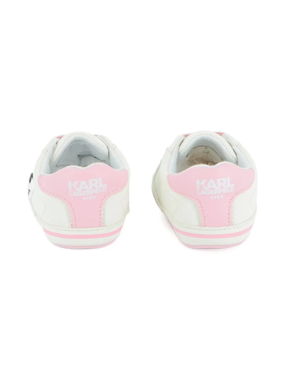 Karl Lagerfeld Kids Sneakers met kattenpatroon Wit