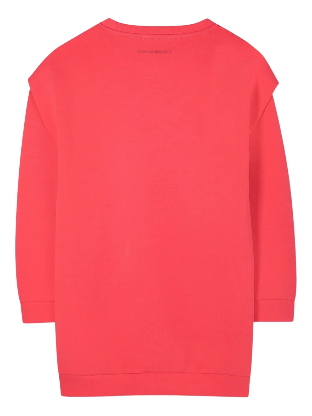 Karl Lagerfeld Kids Sweaterjurk met geborduurd logo Rood