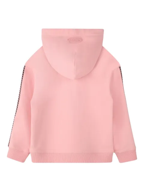 Lanvin Enfant hoodie con detalle del logo