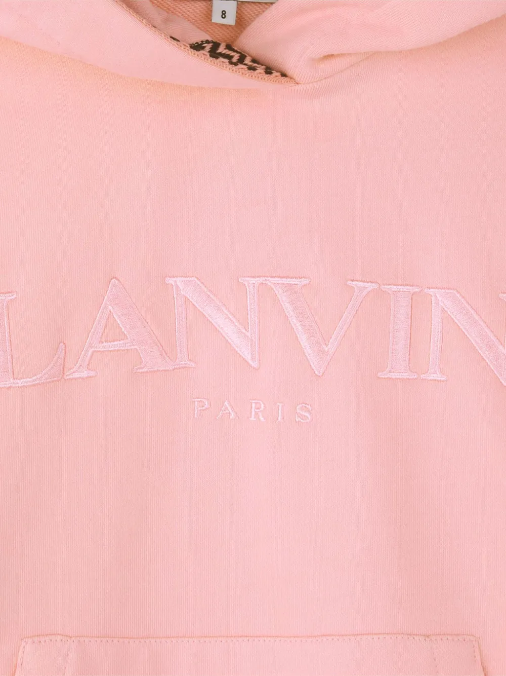 Lanvin Enfant Hoodie met logodetail Roze