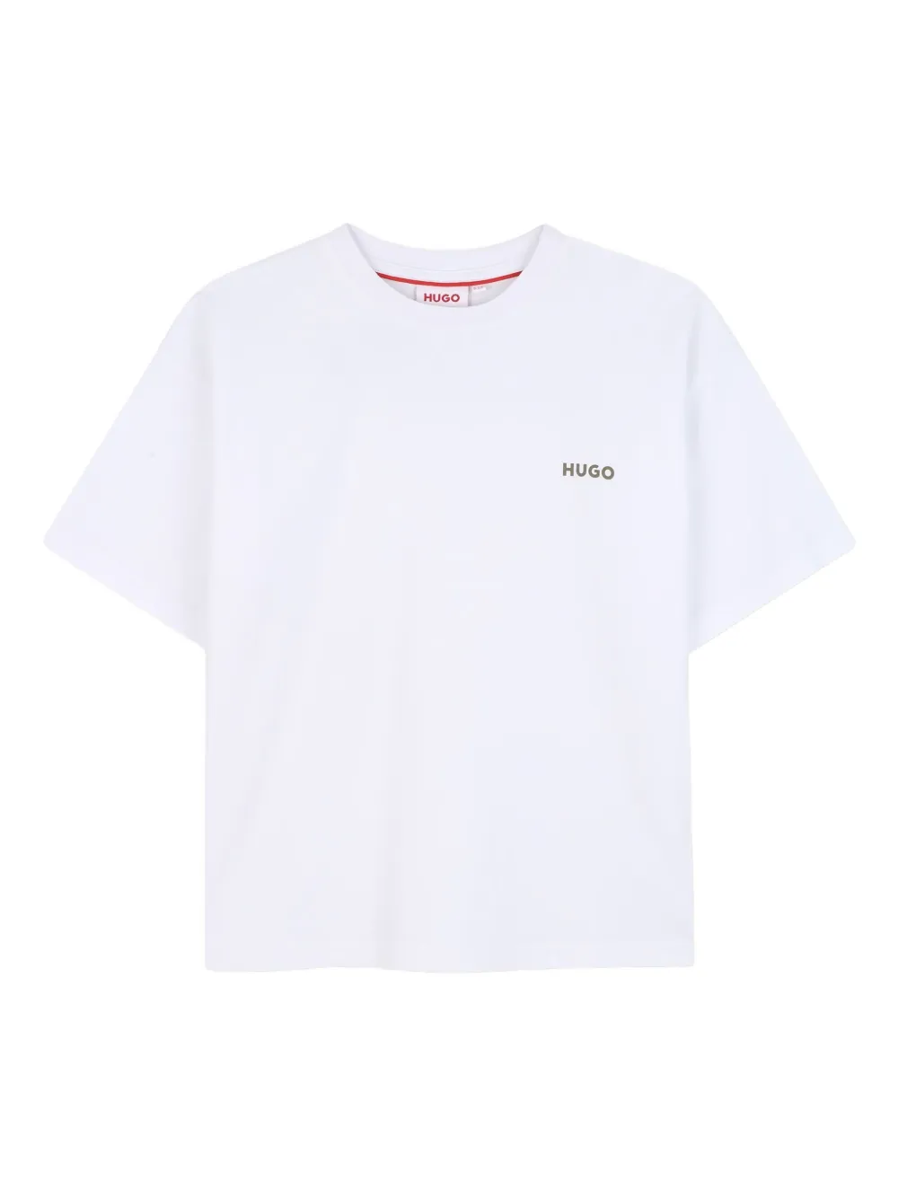 HUGO KIDS T-shirt met logoprint Wit