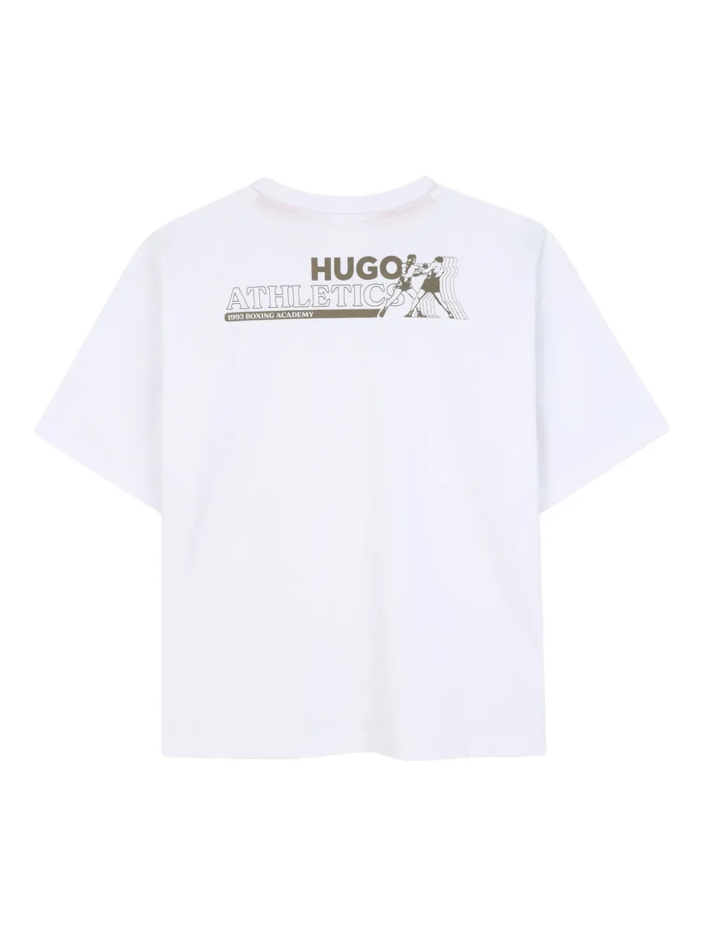 HUGO KIDS T-shirt met logoprint Wit