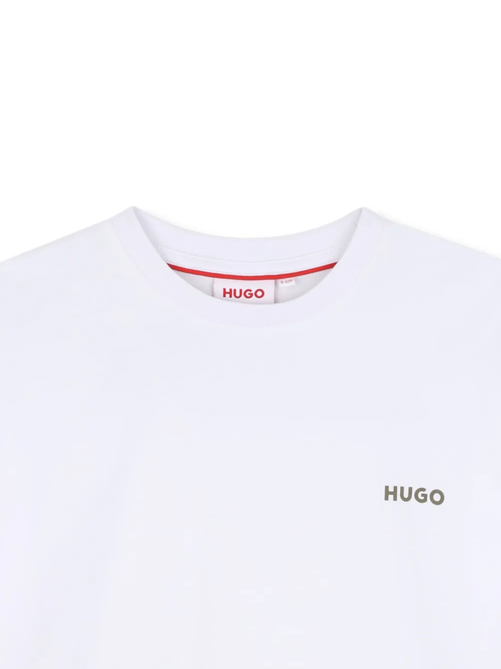 HUGO KIDS T-shirt met logoprint Wit