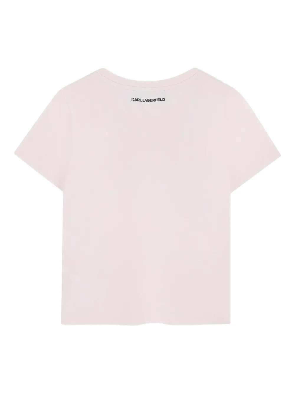 Karl Lagerfeld Kids T-shirt met Choupette-print Beige
