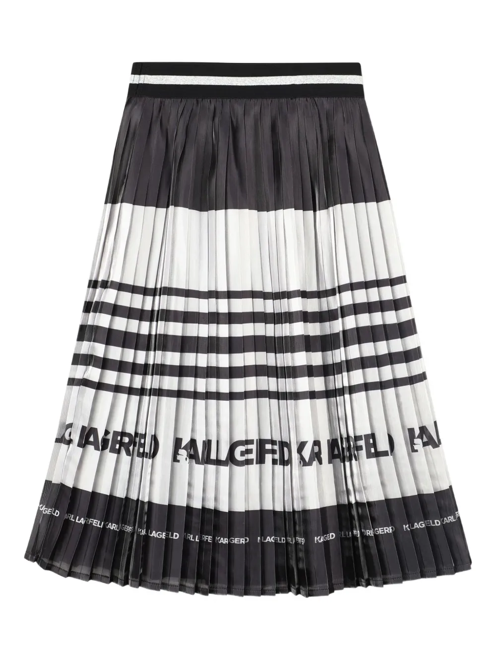 Karl Lagerfeld Kids Plooirok met logoprint Grijs
