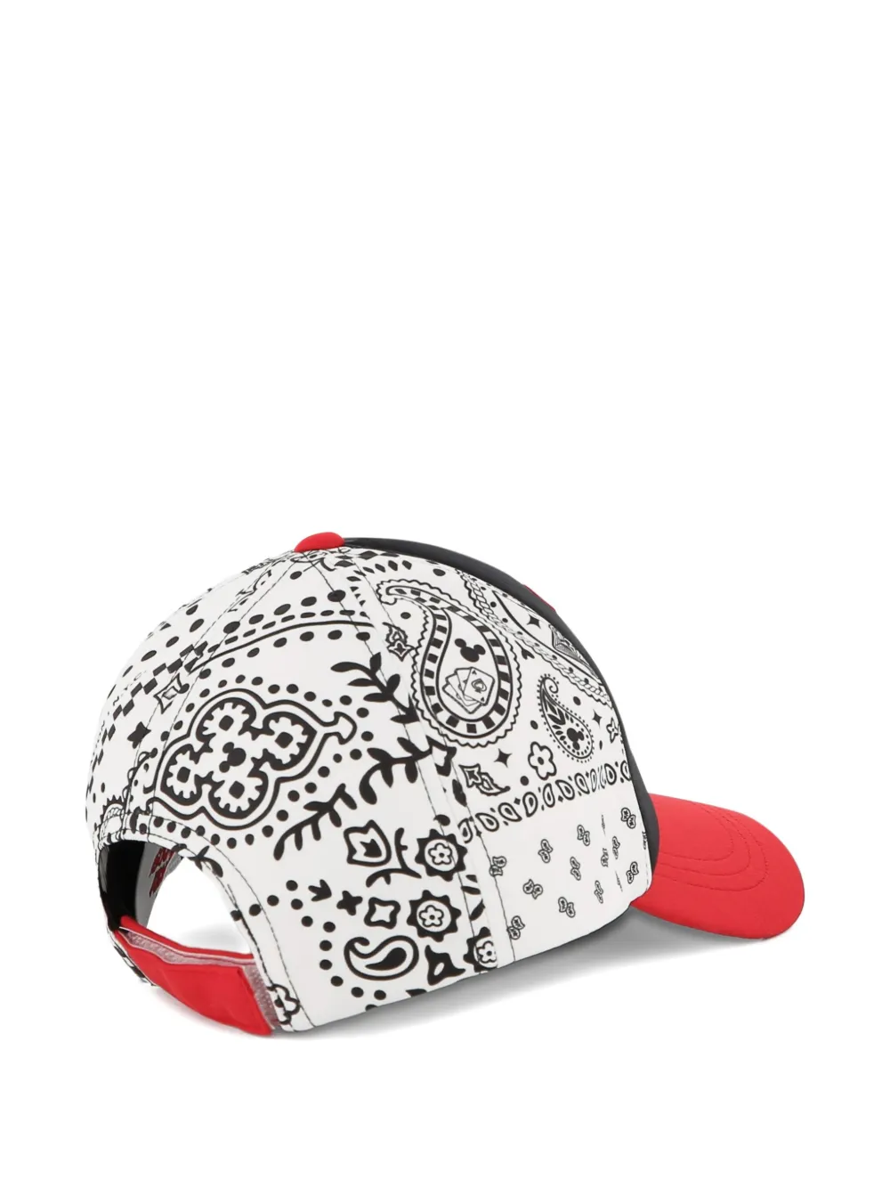 Marc Jacobs X Mickey Mouse Bandana-print Baseball Cap In Red