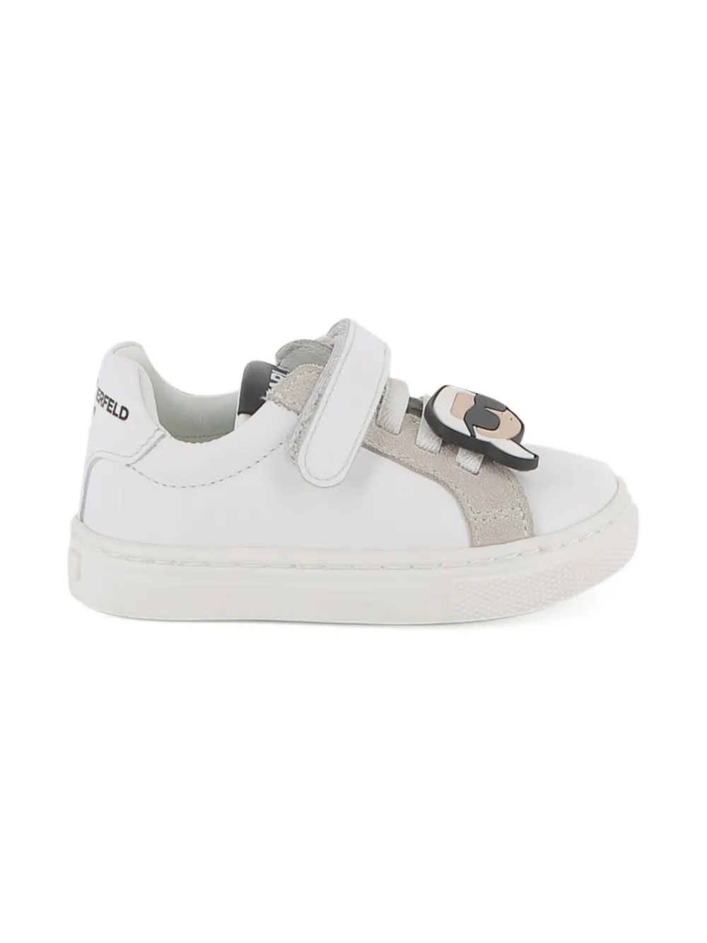Karl Lagerfeld Kids touch-fastening logo-embellished sneakers White