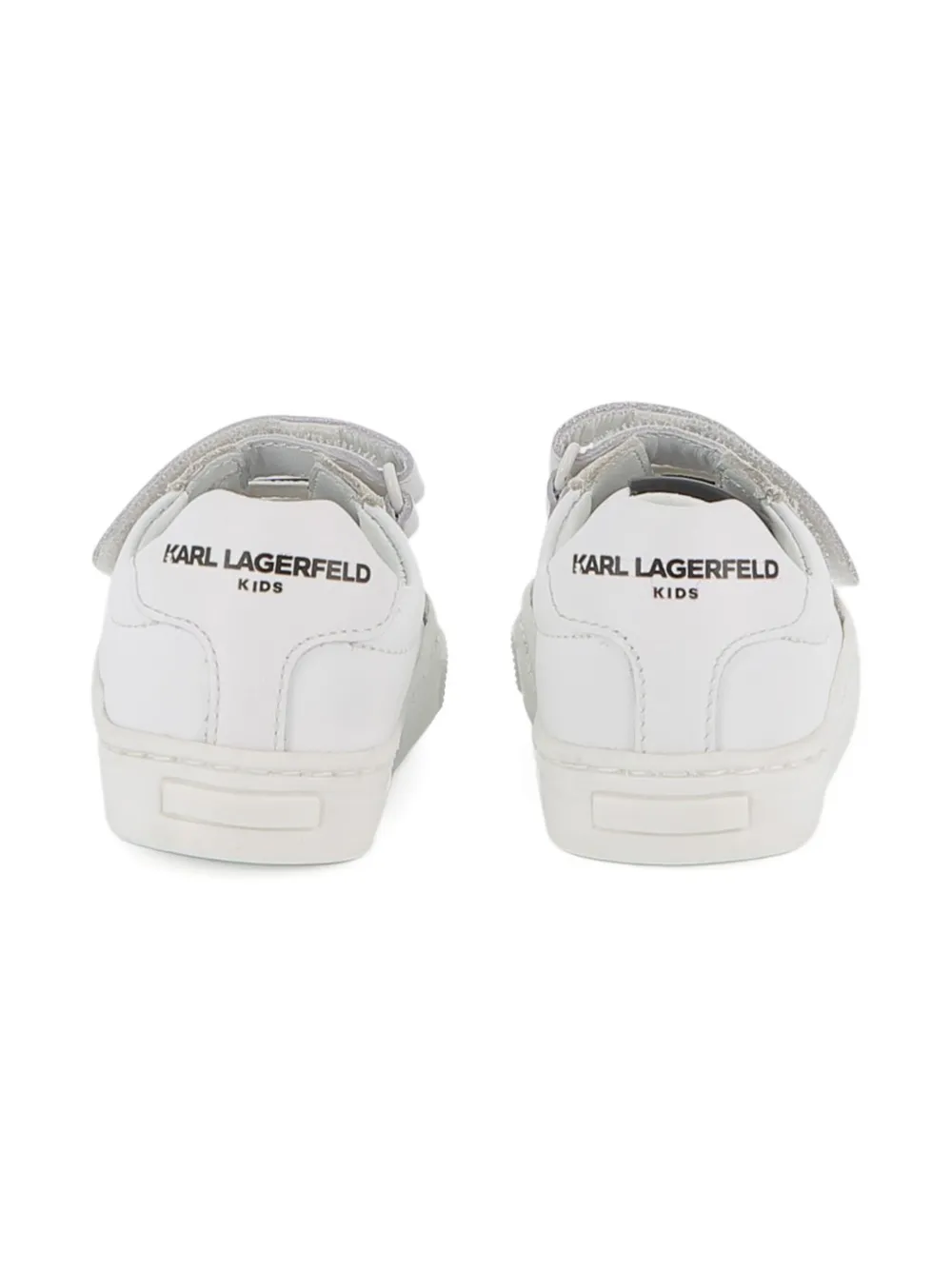 Karl Lagerfeld Kids touch-fastening logo-embellished sneakers White