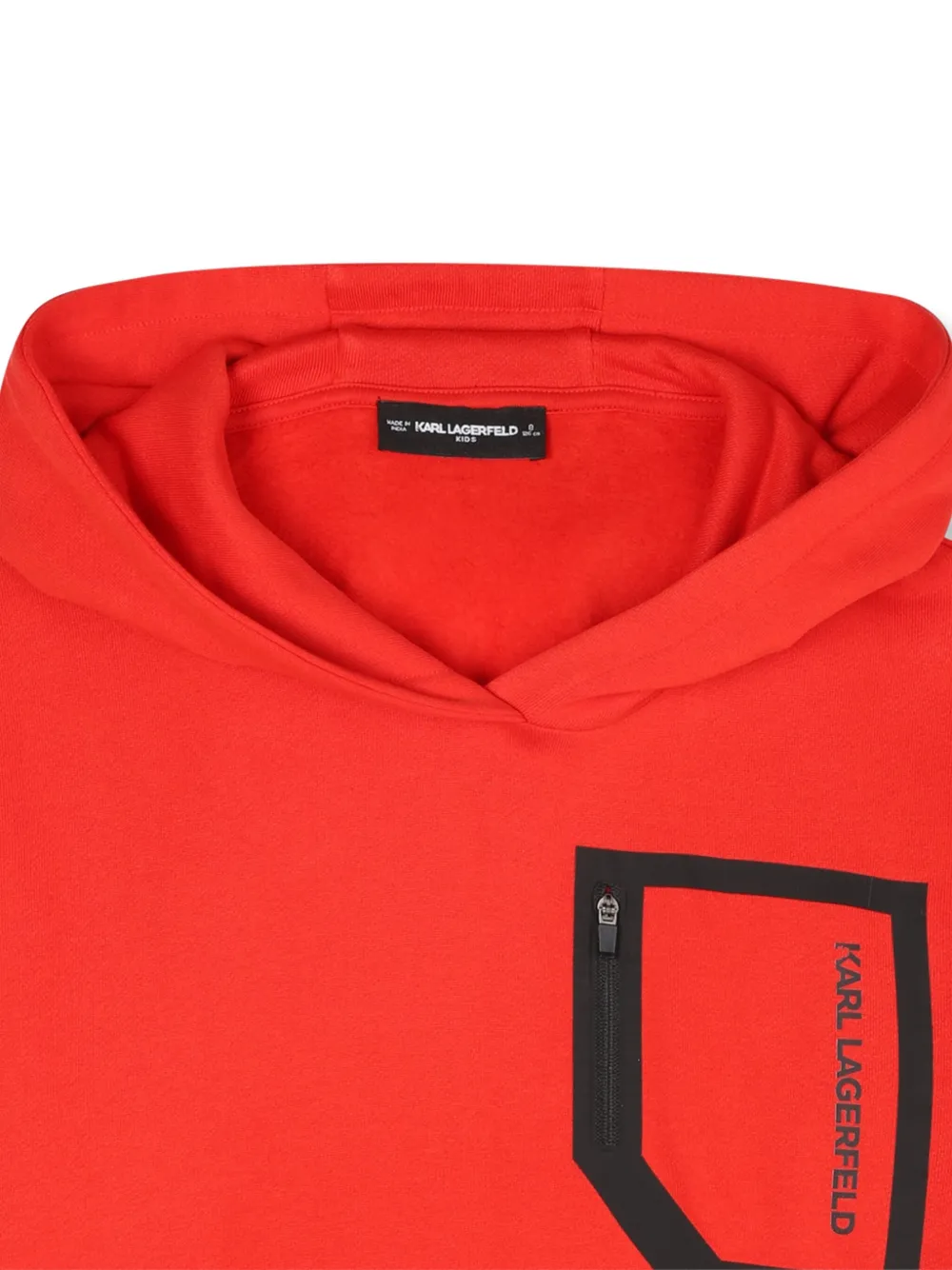 Karl Lagerfeld Kids Hoodie met logoprint Rood