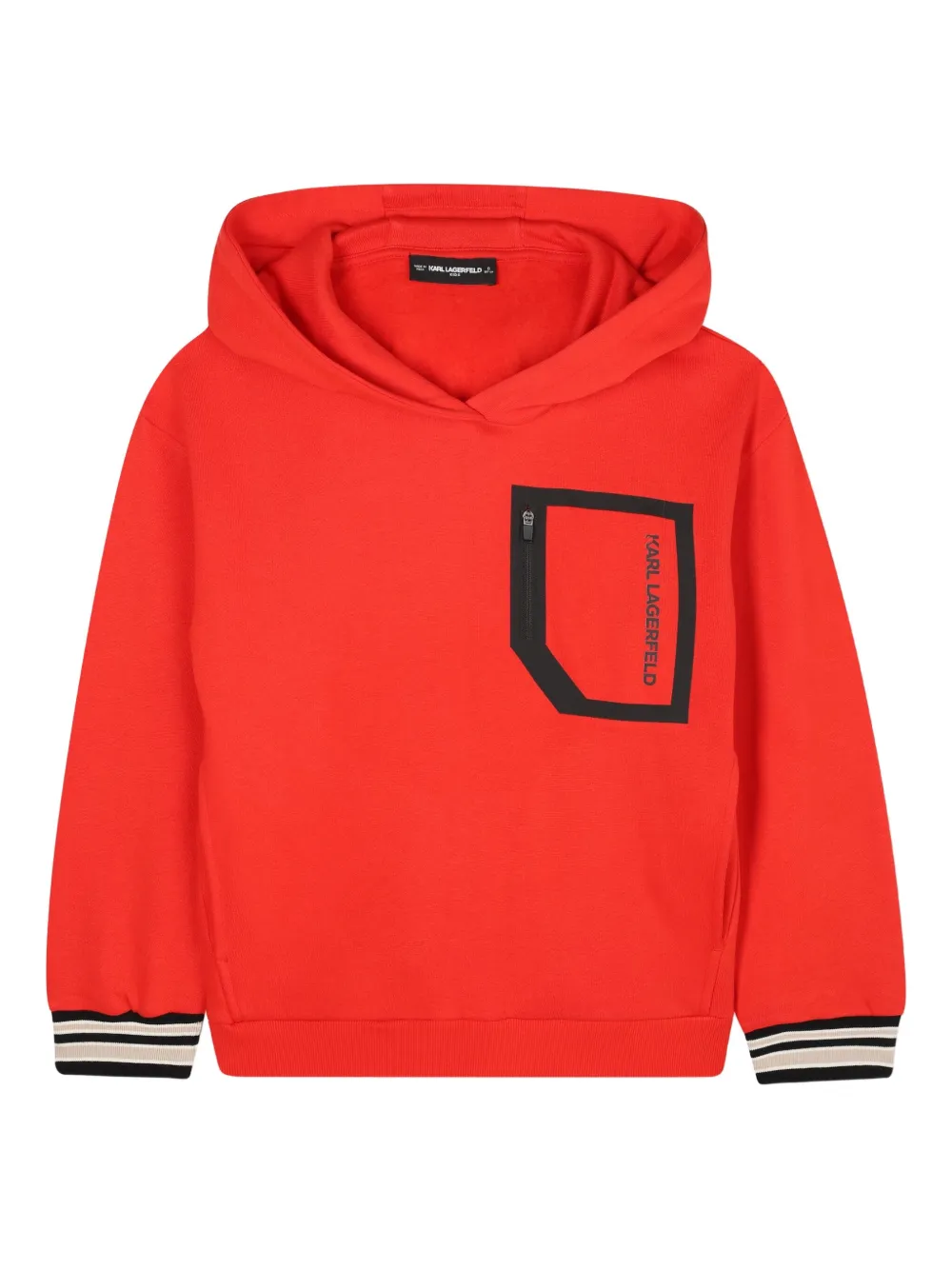 Karl Lagerfeld Kids Hoodie met logoprint Rood