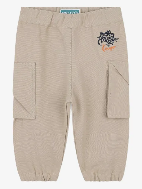 Kenzo Kids pantalon fuselé à poches cargo