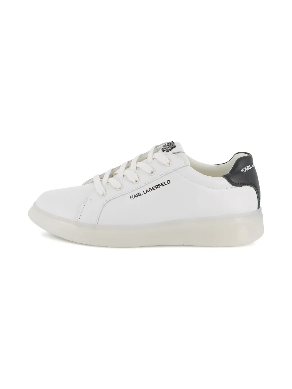 Karl Lagerfeld Kids Leren sneakers Wit