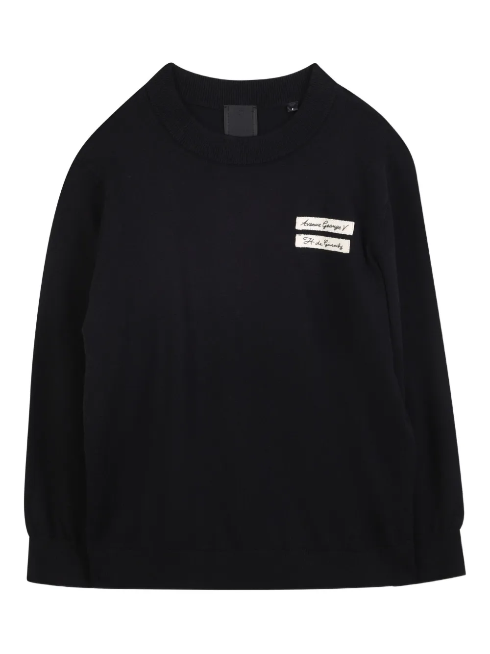 Givenchy Kids Sweater met logopatch Zwart