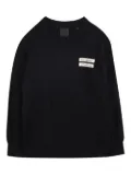 Givenchy Kids logo-patch sweatshirt - Black