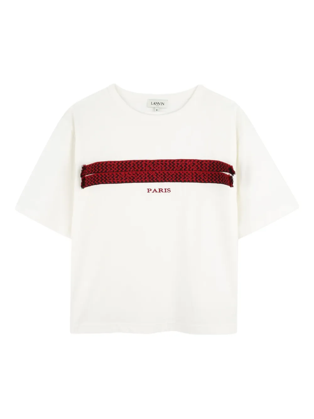 Lanvin Enfant T-shirt met grafische print Wit