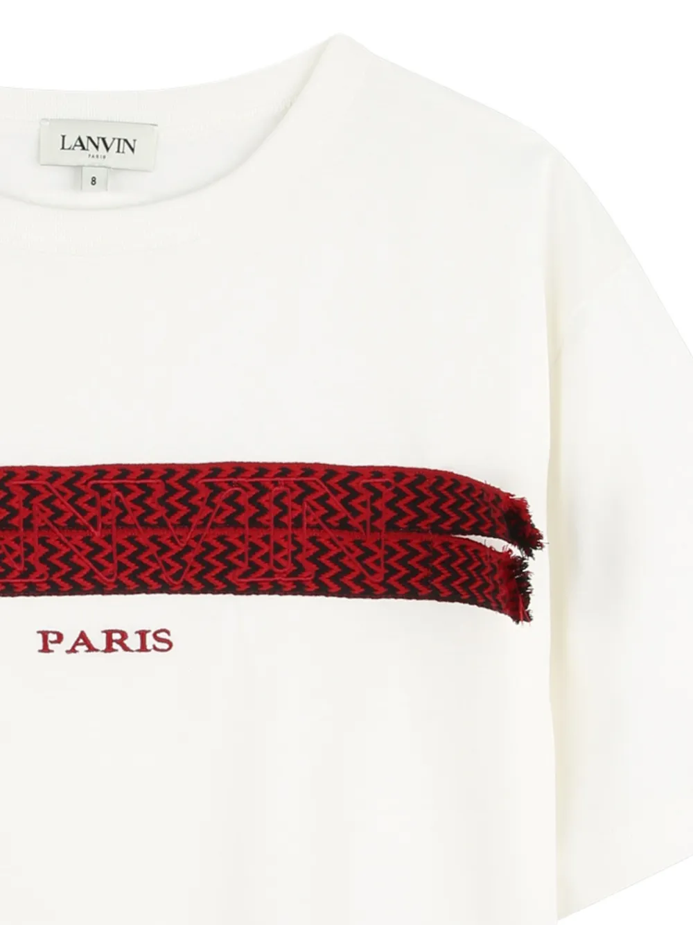 Lanvin Enfant T-shirt met grafische print Wit