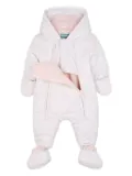 Kenzo Kids padded hooded snowsuit - White