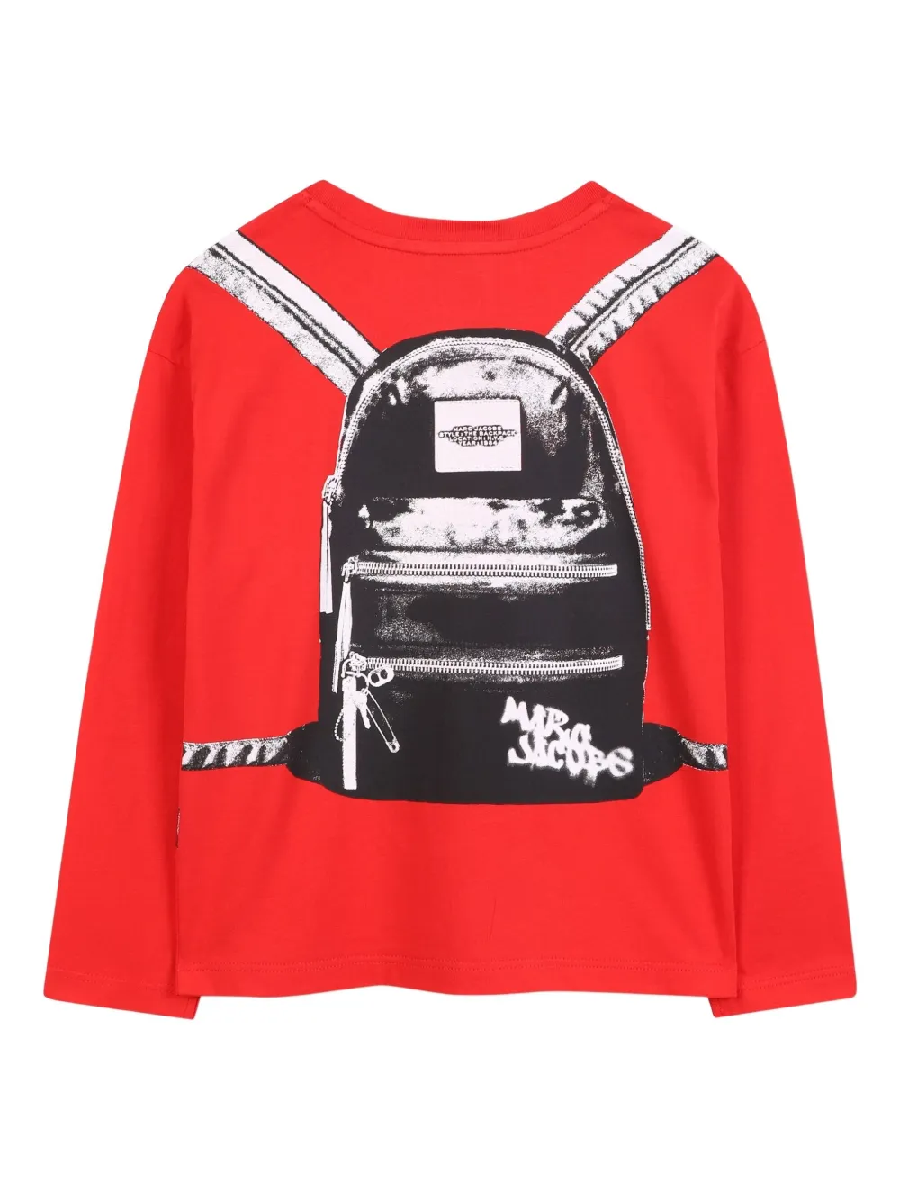 Marc Jacobs Kids T-shirt met grafische print Rood