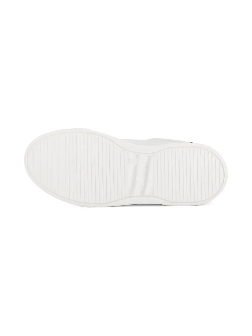 Karl Lagerfeld Kids leather lace-up sneakers White