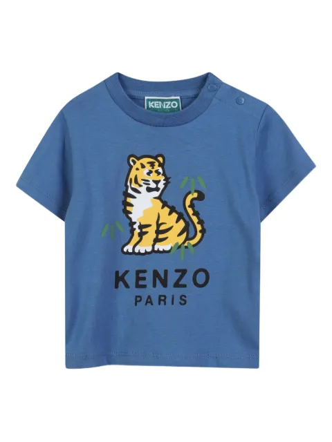 Kenzo Kids تيشيرت بأكمام قصيرة وطبعة نمر