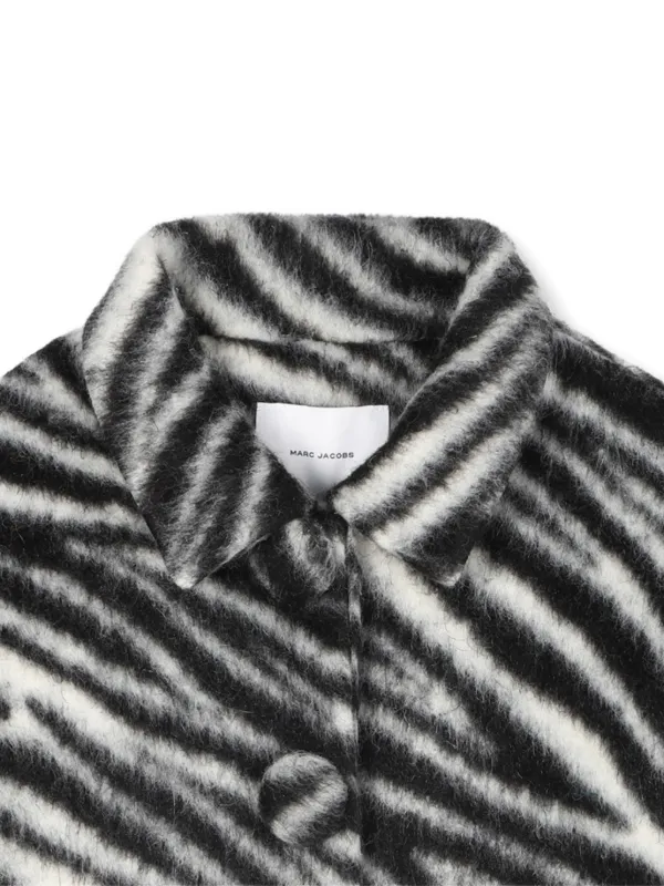 Marc Jacobs Kids zebra-print Coat | Black | FARFETCH