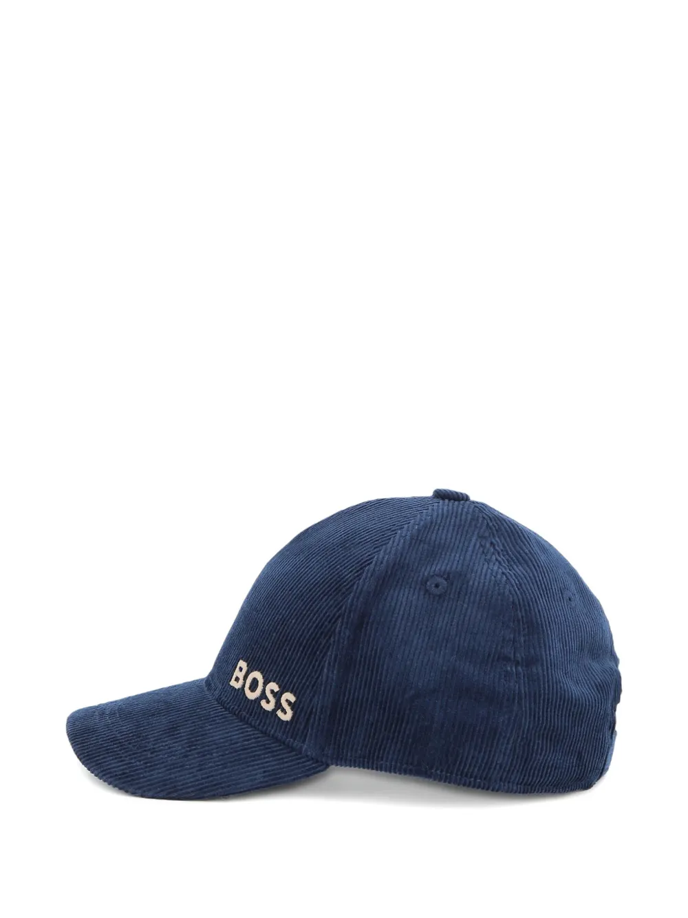 BOSS Kidswear Ribfluwelen pet Blauw