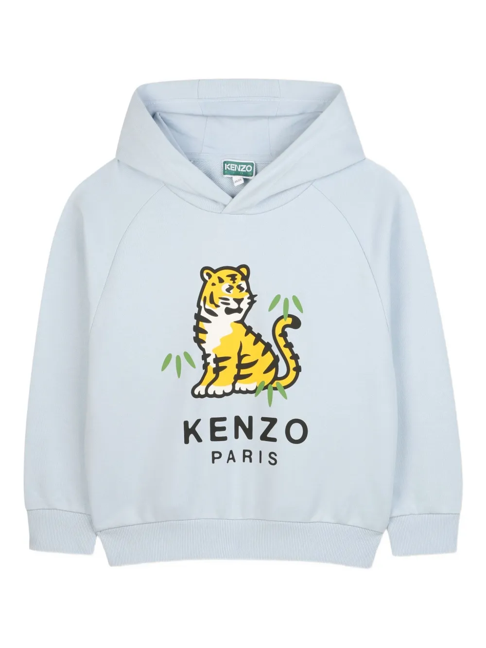 Kenzo Kids Hoodie met grafische print Blauw