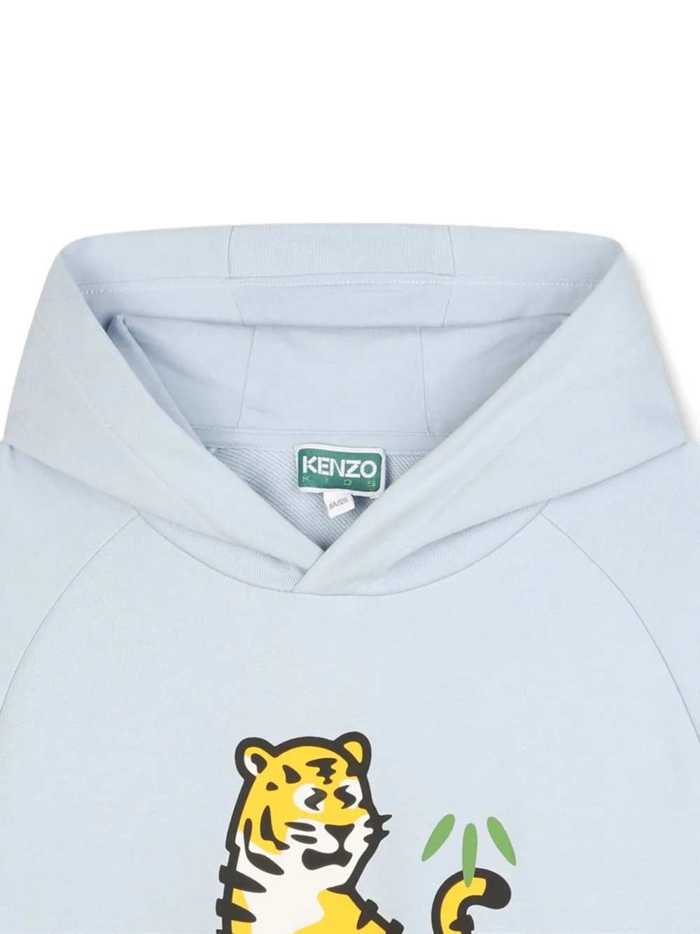 Kenzo Kids Hoodie met grafische print Blauw