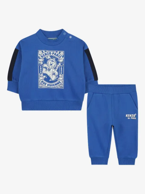 Kenzo Kids graphic-print tracksuit set