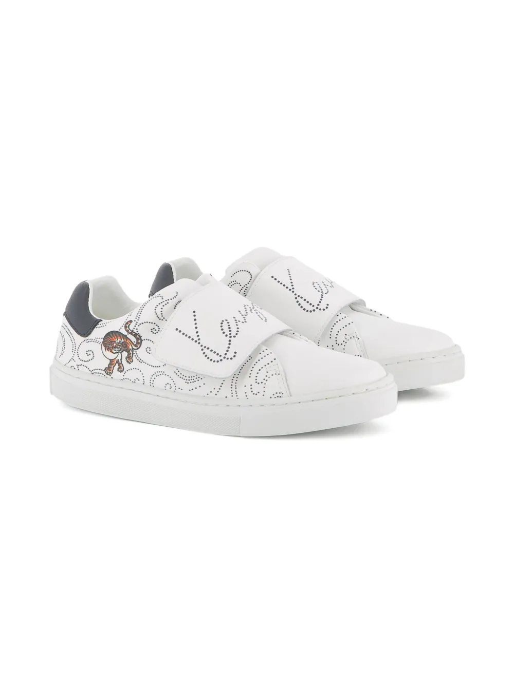 Kenzo Kids logo-embellished sneakers White