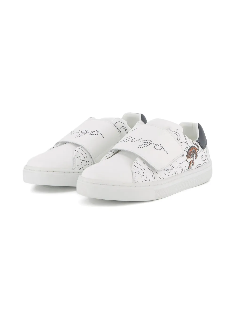 Kenzo Logo-embellished Sneakers In White