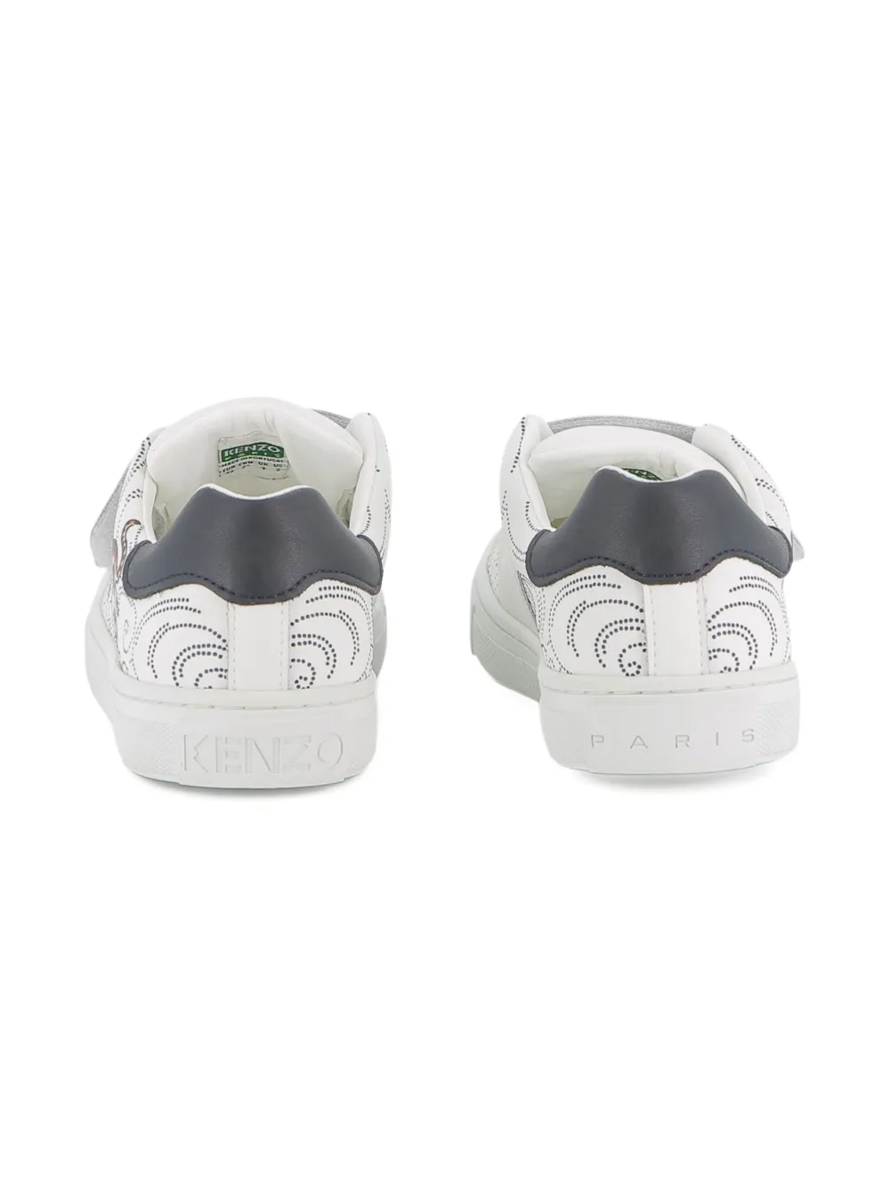 Kenzo Logo-embellished Sneakers In White