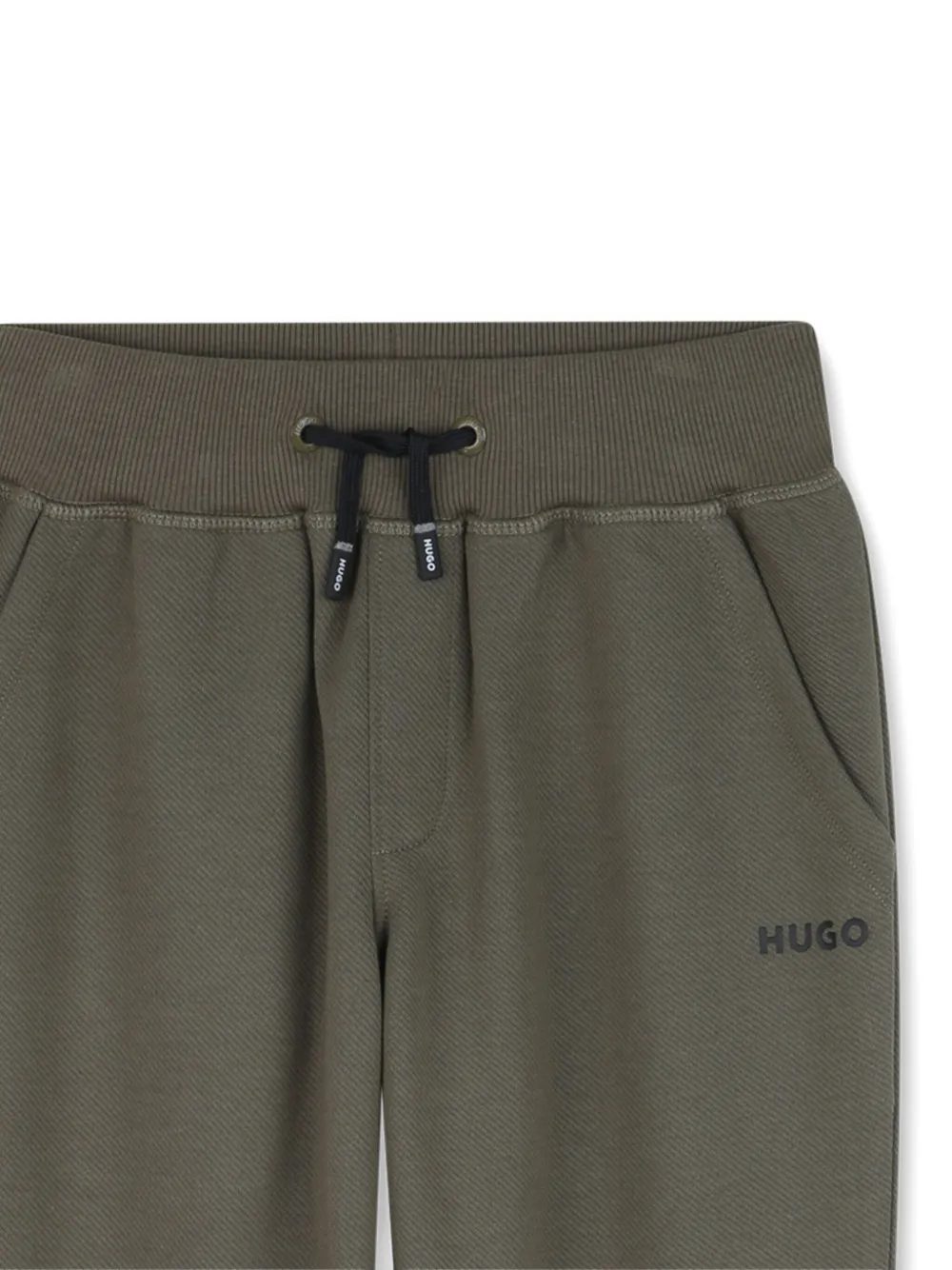 HUGO KIDS Joggingbroek met logodetail Groen