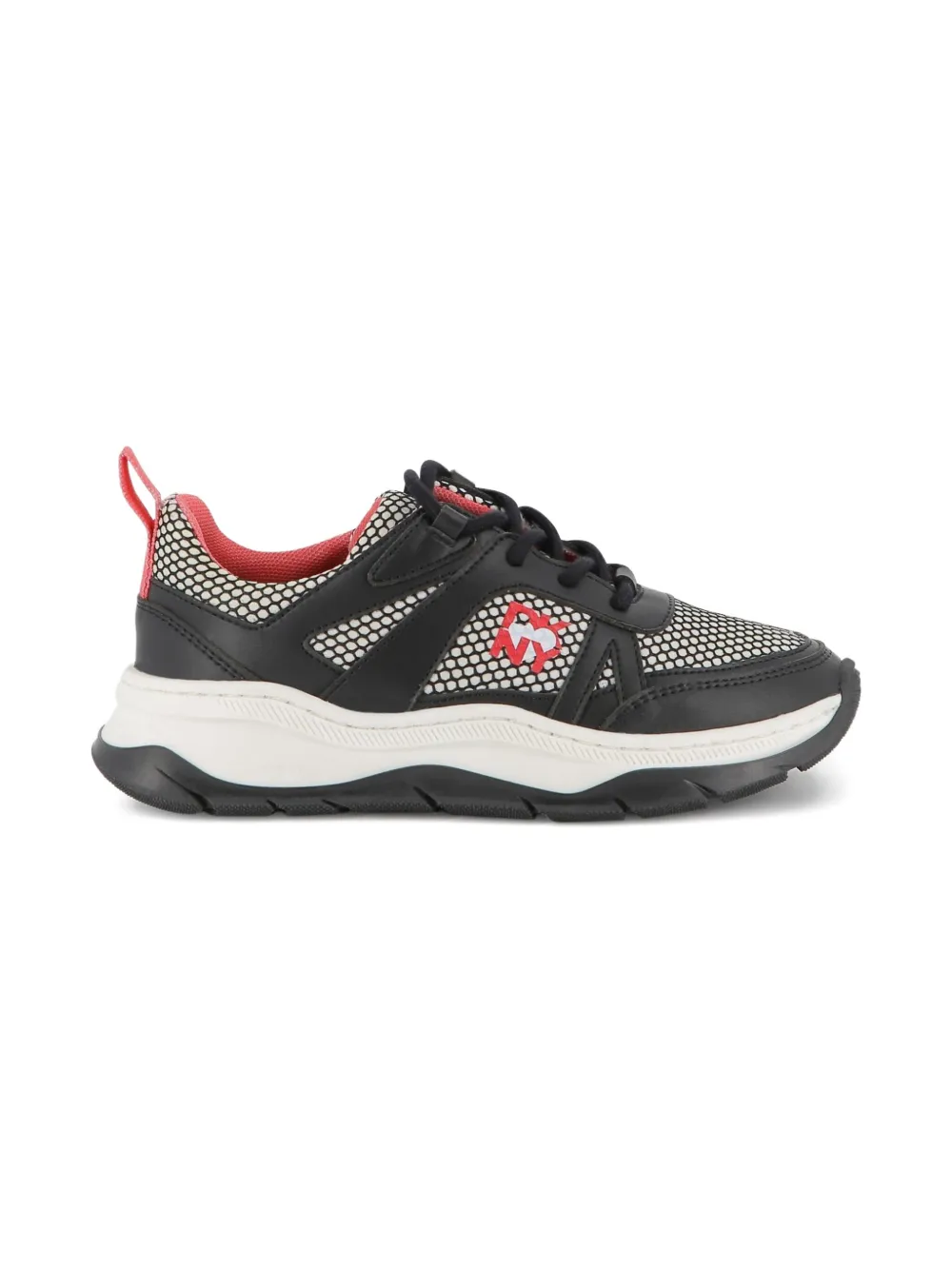 Dkny Kids logo-embellished lace-up sneakers Black