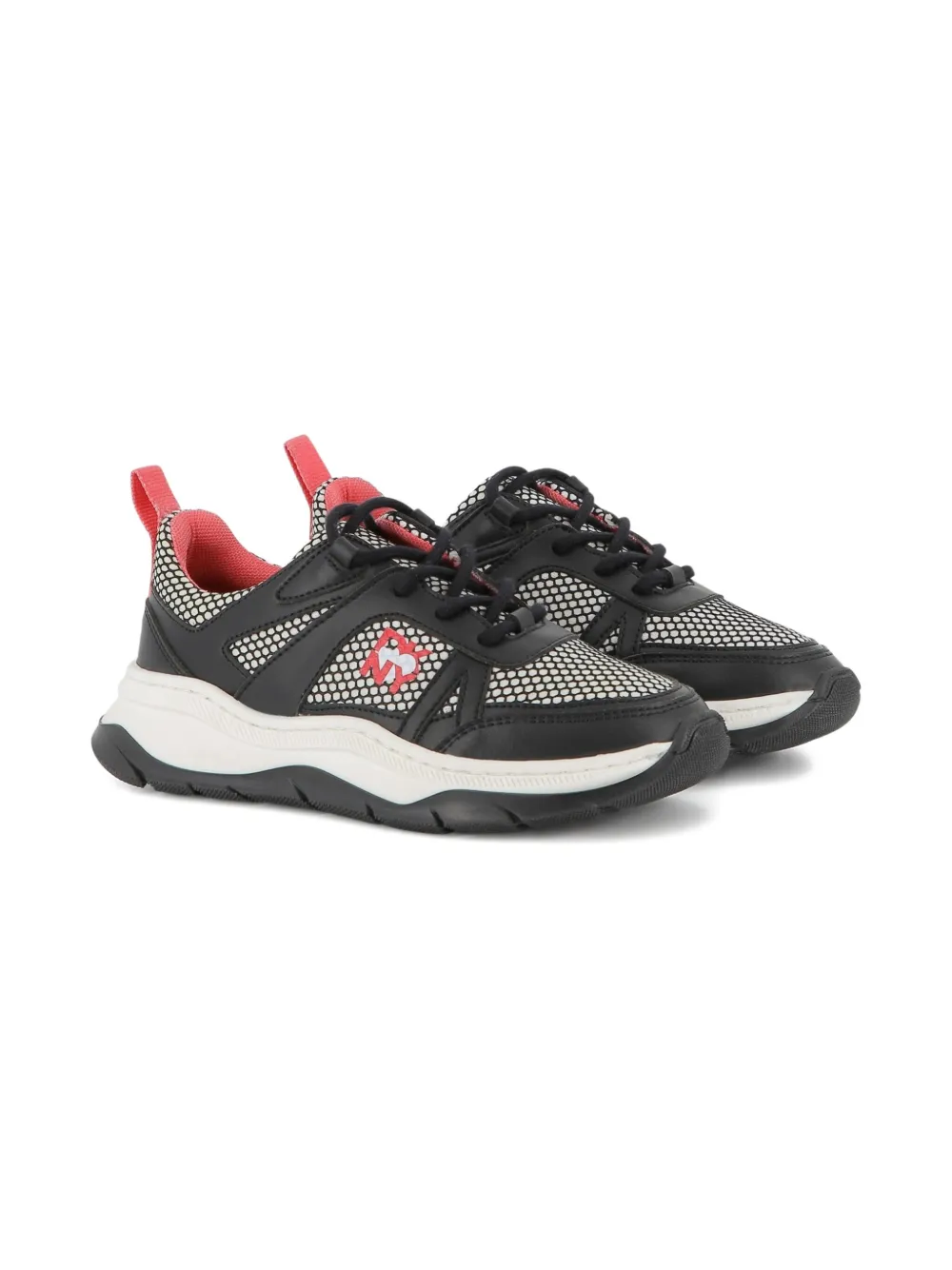 Dkny Kids logo-embellished lace-up sneakers Black