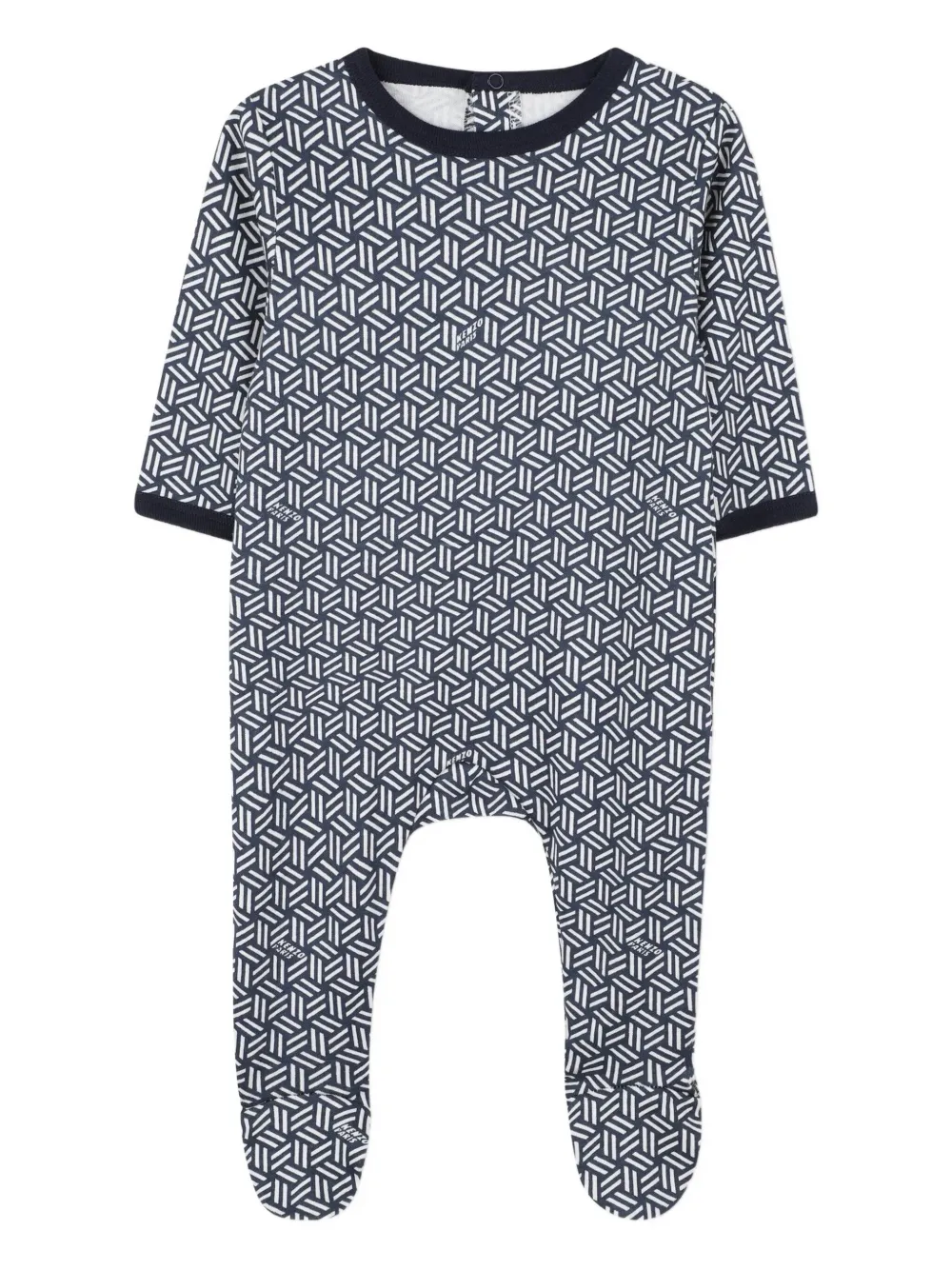 Kenzo Kids Pyjama met geometrische print en lange mouwen Wit