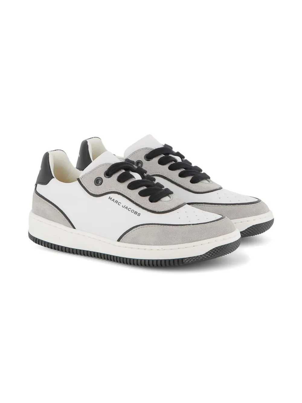 Marc Jacobs Kids panelled lace-up sneakers White