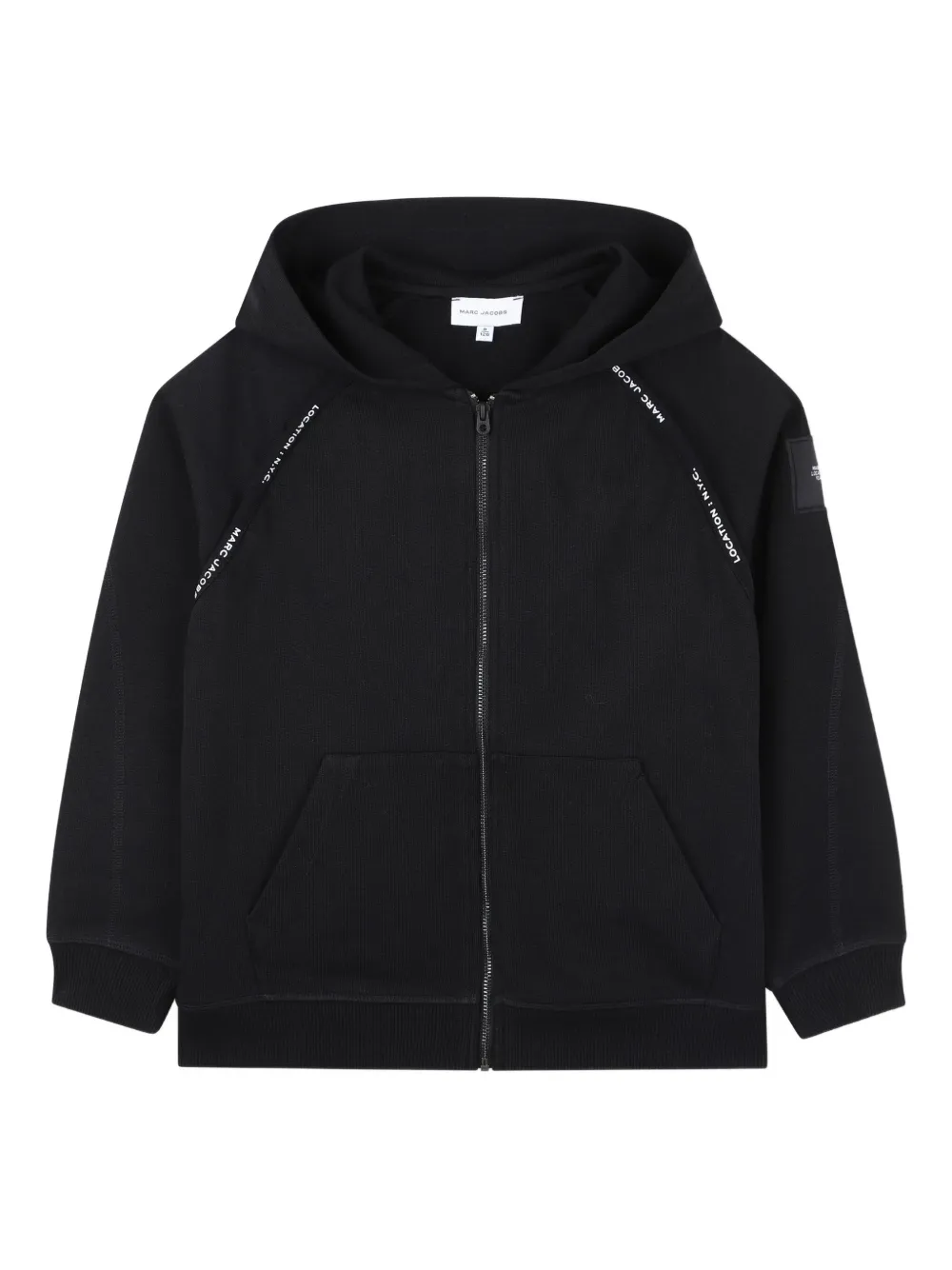 Marc Jacobs Kids Hoodie met rits Zwart