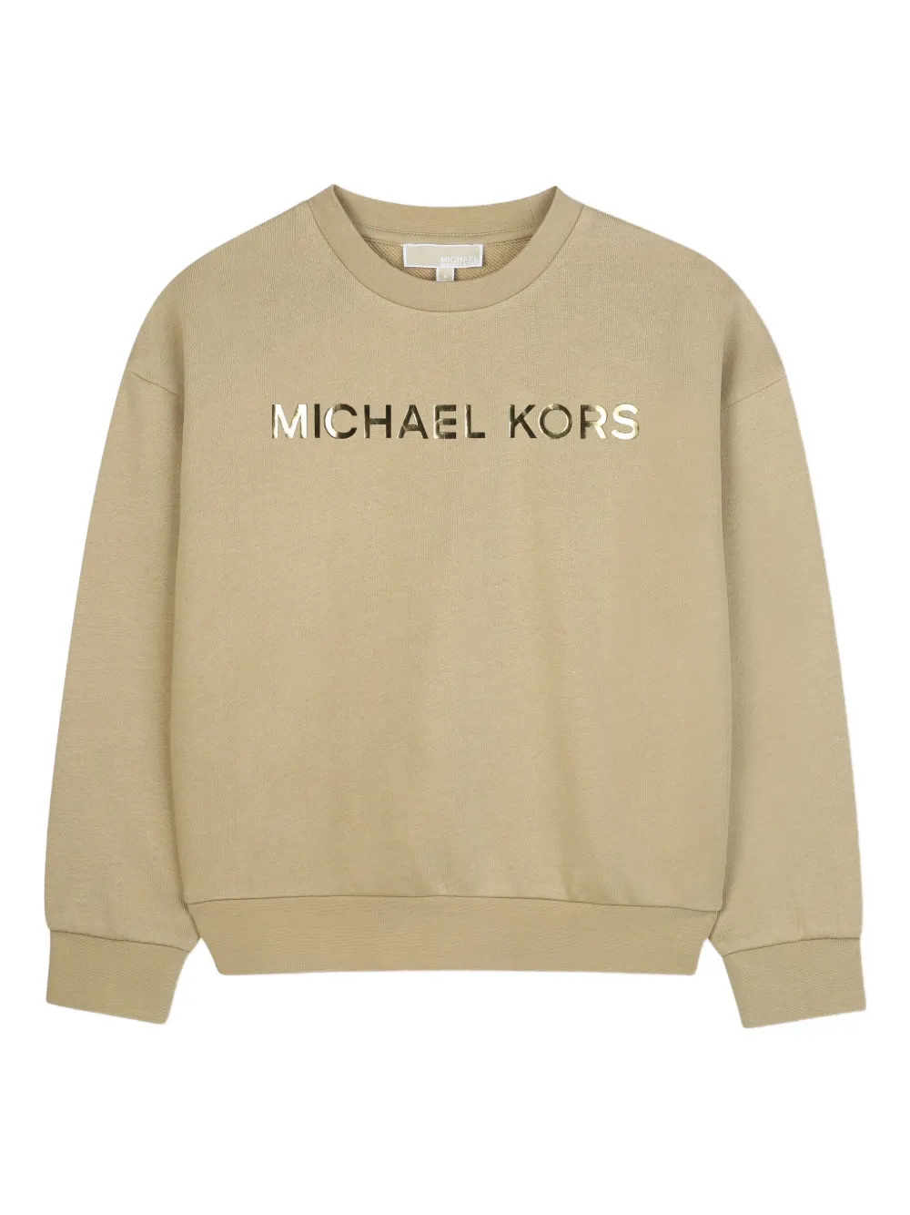 Michael Kors Kids Sweater met logoprint Beige
