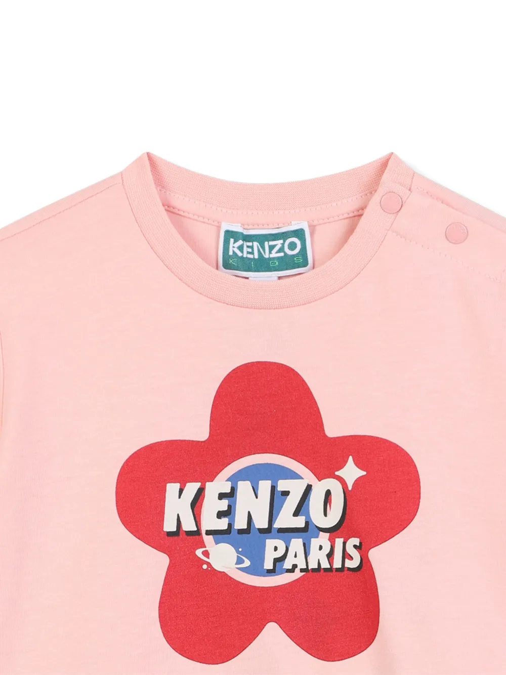 Kenzo Kids Jurk met bloemenprint Roze