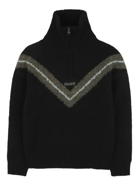 HUGO KIDS high neck knitted sweater