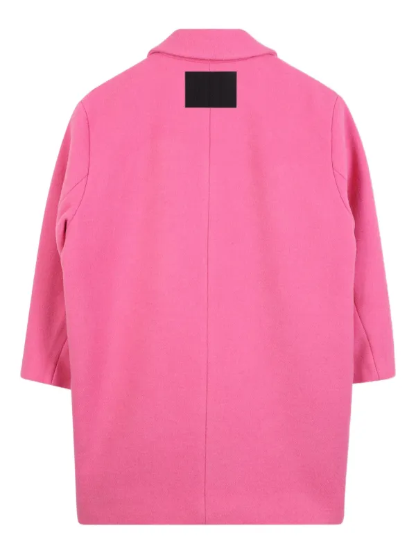 Marc Jacobs Kids Embroidered Buttoned Coat | Pink | FARFETCH