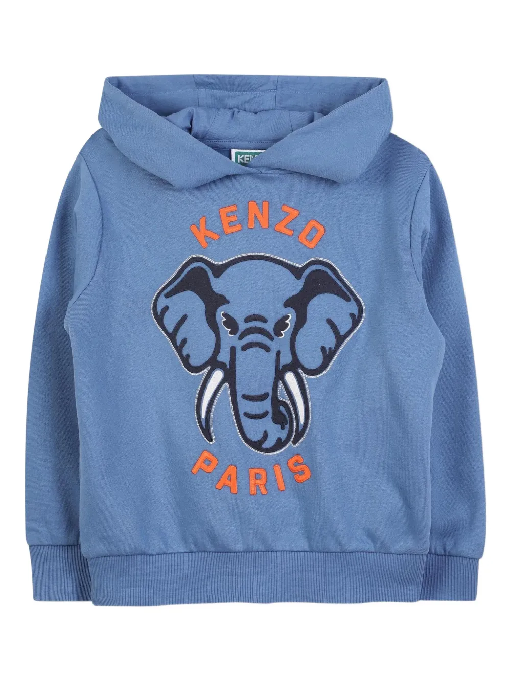 Kenzo Kids Trainingspak met olifantpatroon en capuchon Blauw