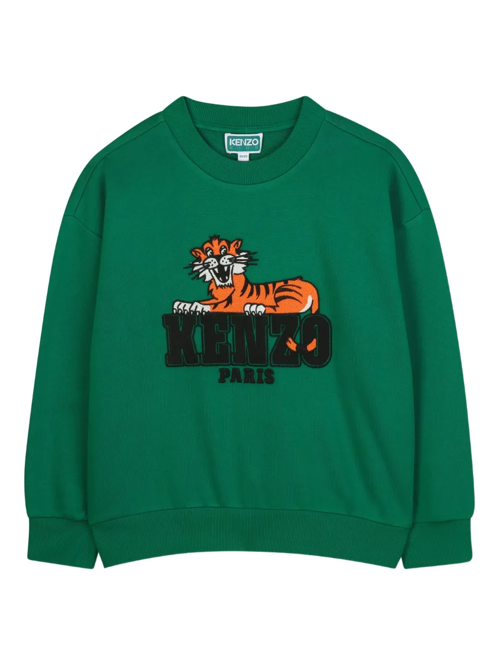 Kenzo Kids Sweater met grafische print Groen