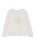 Chloé Kids snake-print T-shirt - White