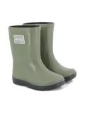 BOSS Kidswear logo-patch wellington boots - Green