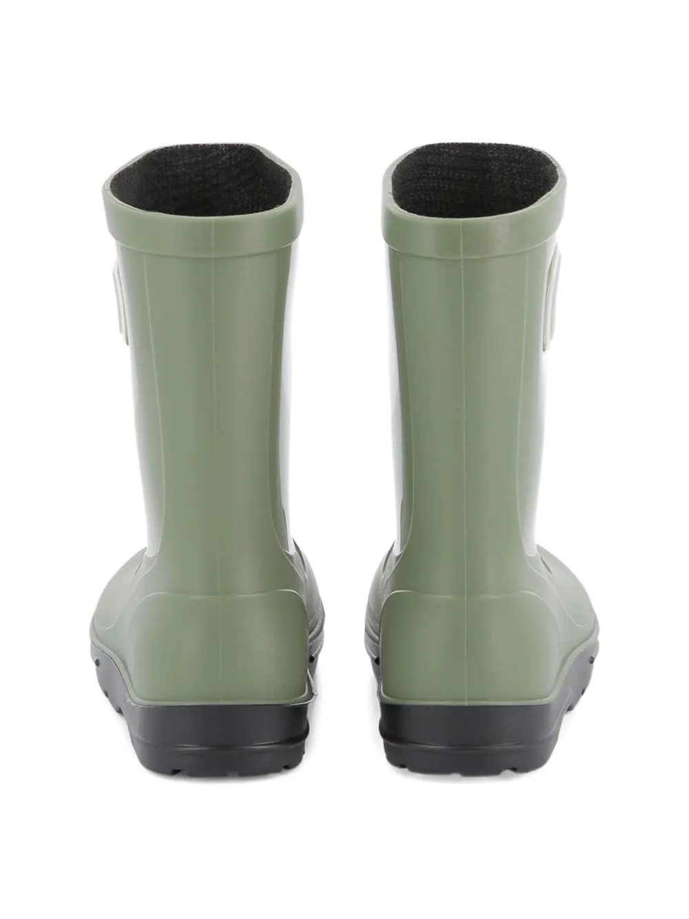 BOSS Kidswear logo-patch wellington boots Green